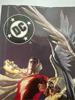 DC Justice League Back Cover Art in Black & Gold Accents